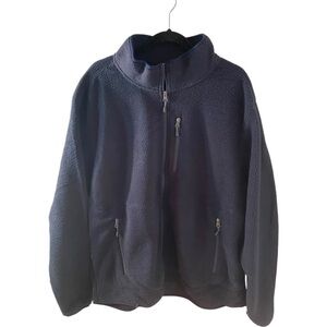 Free Country full zip fleece. Size XXL. Navy. Pockets. Cozy!